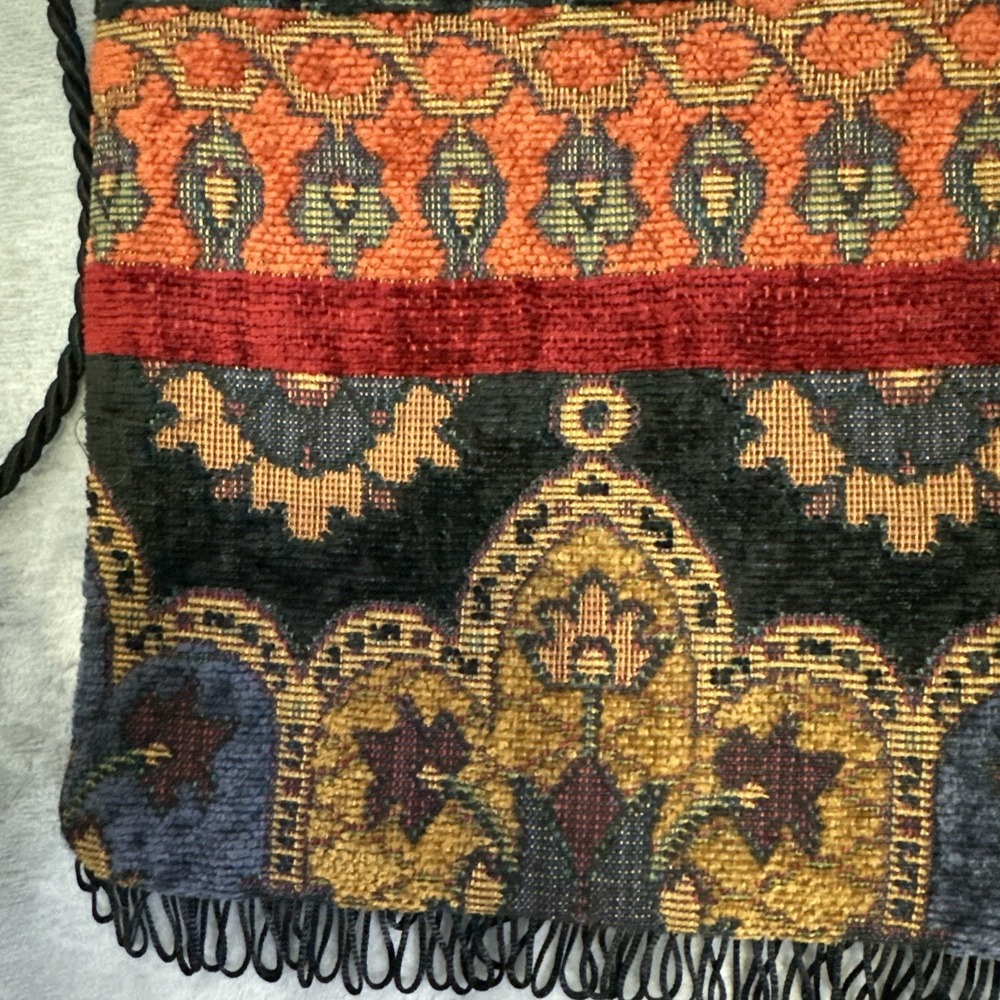 Vintage Crossbody Tapestry Bag BOHO‎ Hippie Floral Unique Gypsy Whimsygoth Small